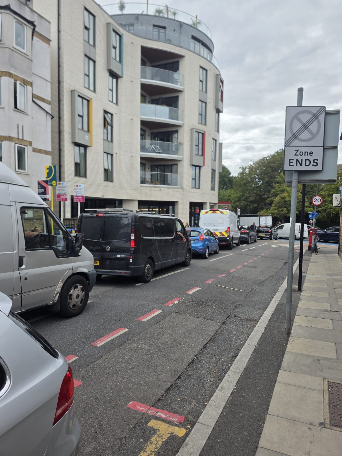 Traffic reported by a resident